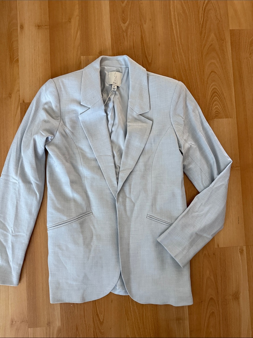 Joie Light Blue Single-Breasted Blazer